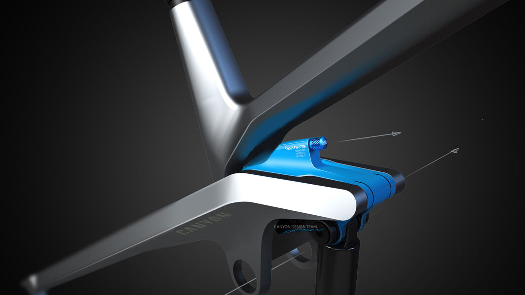 Rendering of the Shapeshifter on the Canyon Strive Rendering of the Shapeshifter on the Canyon Strive