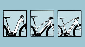 Ce vélo a différentes tailles de cadre Ce vélo a différentes tailles de cadre