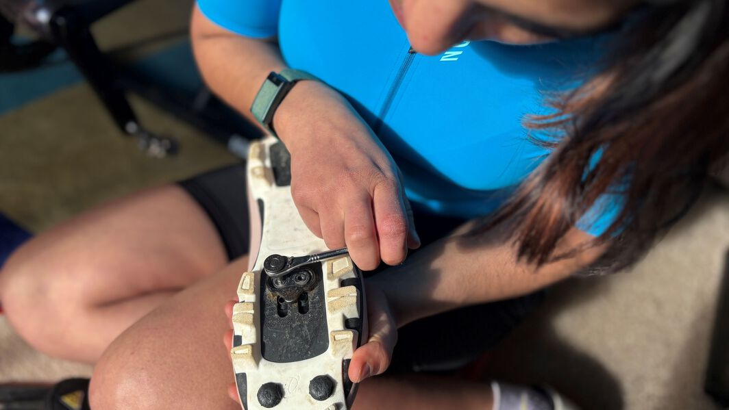 F&uuml;r l&auml;ngere Strecken ist es sinnvoll, die Cleats etwas weiter nach hinten zu setzen.